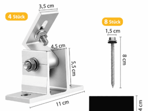 Gelenkhalterung Solarmodul