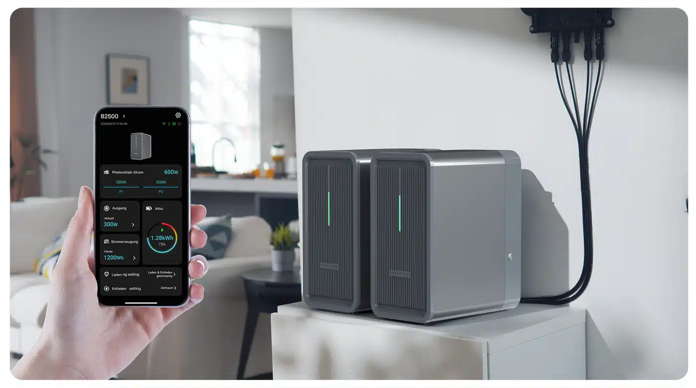 Balkonkraftwerk 600 W / 1350 Wp mit 4,48-kWh-Speicher – Bild 3