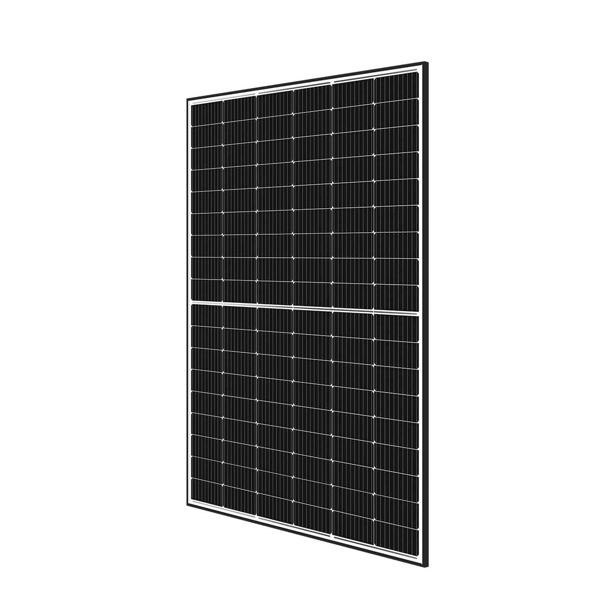 Schwarzes Solarpanel mit vielen Zellen