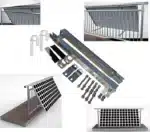 Halterung für 2 Photovoltaikmodule verstellbar