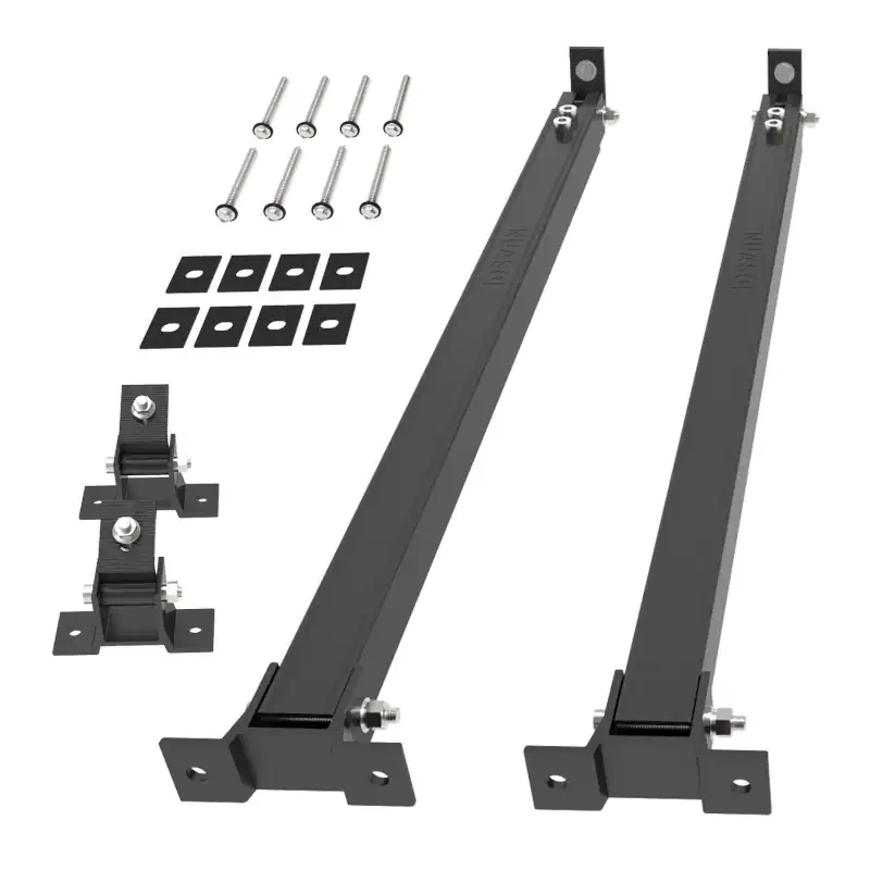 Halterung für 1 Photovoltaik Modul verstellbar Schwarz – Bild 3