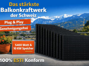 Das leistungsstärkste genehmigungsfreie Plug & Play-Balkonkraftwerk der Schweiz
