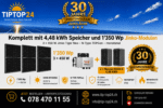 Balkonkraftwerk 600 W / 1350 Wp mit 4,48-kWh-Speicher