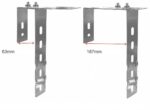 Balkonhaken für Solarmodule - Eckig verstellbar