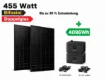 1820 WP & 4 KW Speicher, 4 bifaziale Hochleistungsmodule