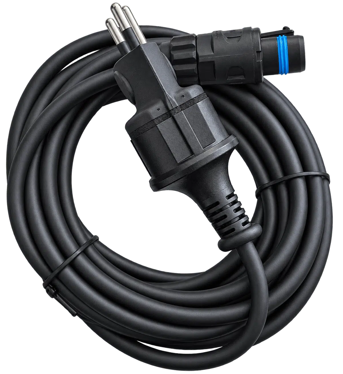 5-Meter-Standardkabel – Anschlusskabel für NEP600, Schuko-Stecker mit Schweizer Fixadapter und Dichtung
