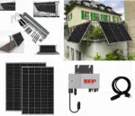 Steckerkraftwerk 910 Watt mit verstellbaren Balkonhalterungen inkl. Lieferung