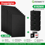 Steckerkraftwerk mit 8 KW Speicher und 8 Solarmodulen mit 3600 Watt