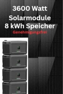 3,6 kWp + 8 kWh Speicher mit Nulleinspeisung