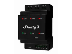 Shelly Pro 3 LAN und WiFi-DIN-Rail Switch