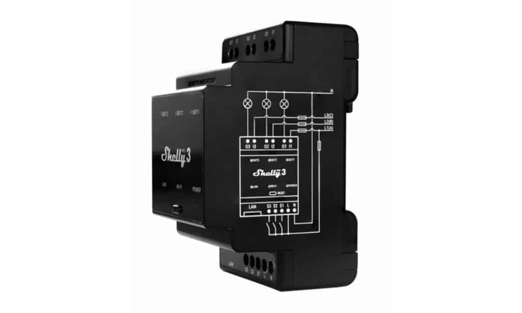 Shelly Pro 3 LAN und WiFi-DIN-Rail Switch – Bild 2