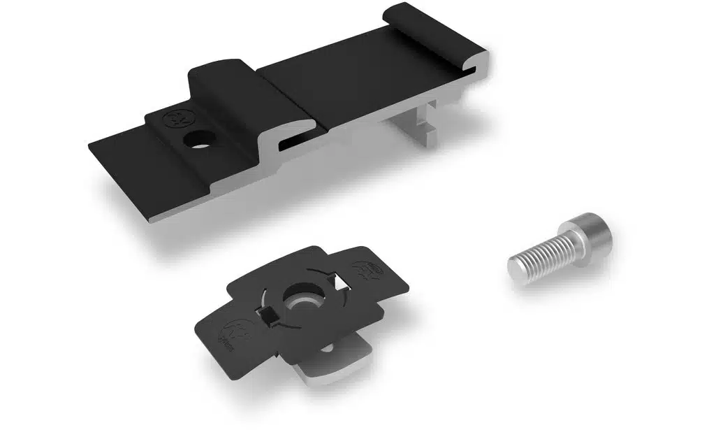 K2 InsertionRail 2.0 CrossConnector-T-Set, schwarz eloxiert
