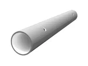 novotegra Schneefangrohr Verbinder Alu Blank