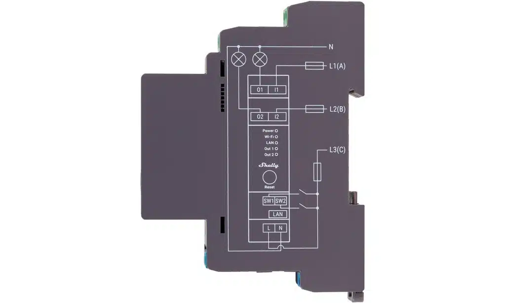 Shelly WLAN-Schaltaktor Shelly Pro 2 – Bild 2
