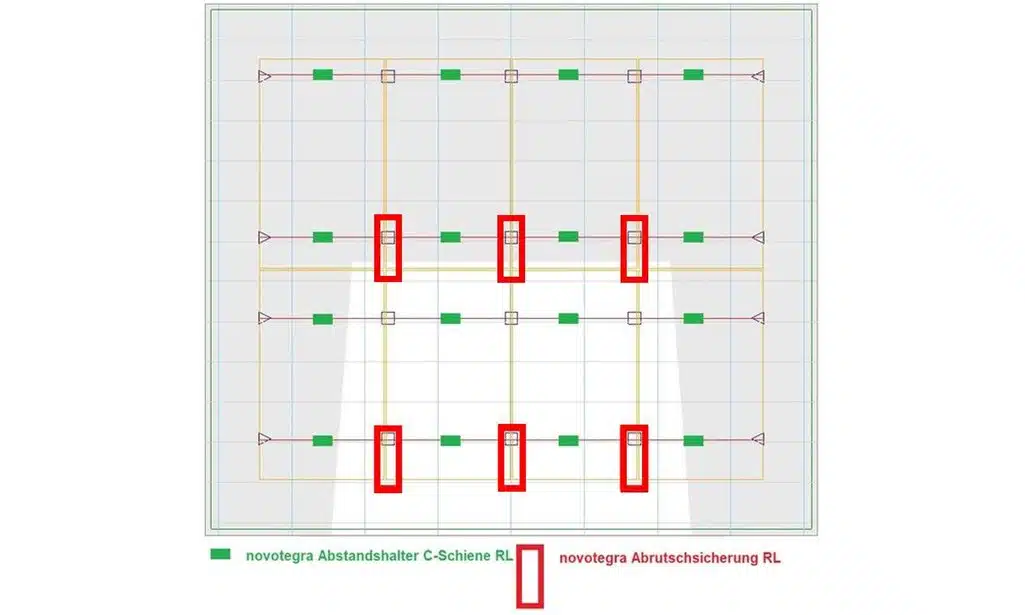 novotegra EPDM-Auflage C-Schiene RL – Bild 3