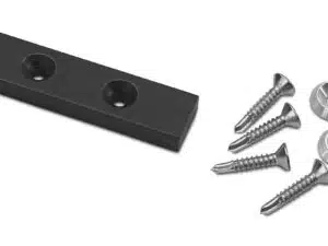 novotegra Adapterblech-Set 80x20x8mm sw (VPE50)