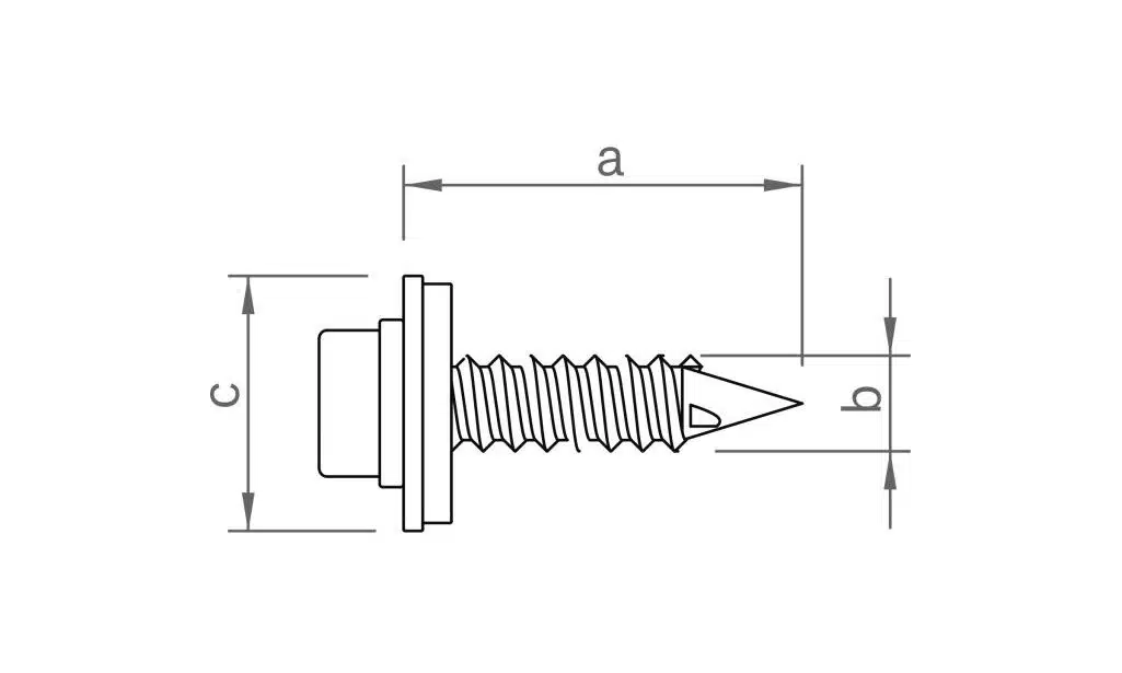 novotegra Befestigungsschraube Flachdach SL 5.5 (VPE500) – Bild 2