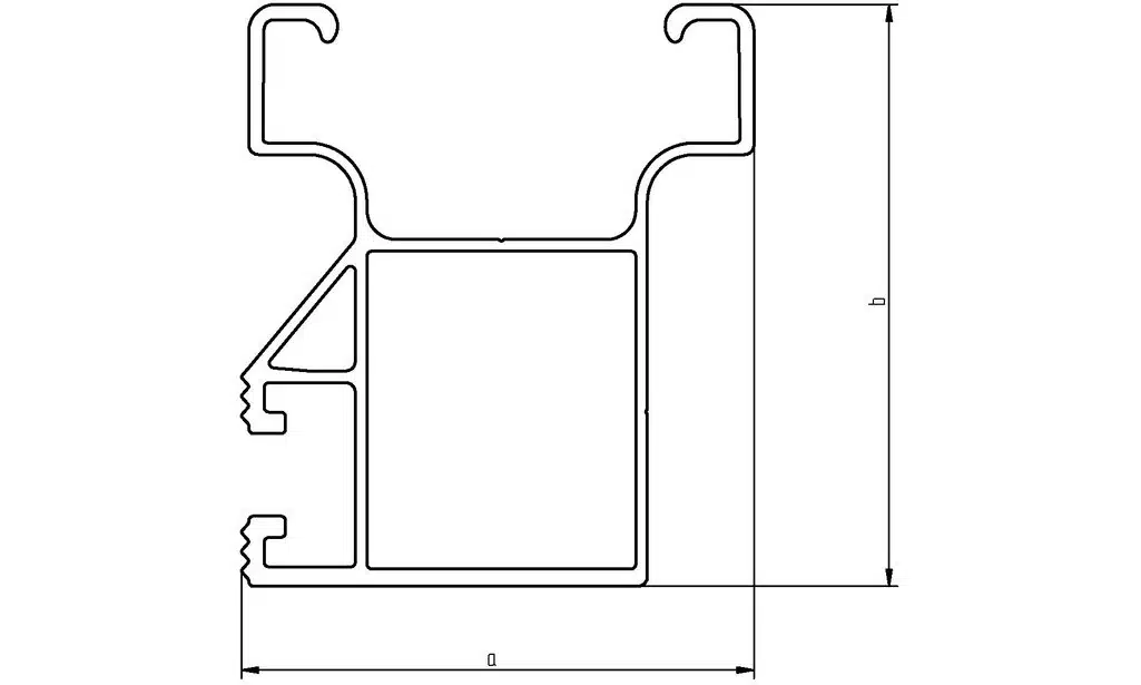 novotegra C-N-Schiene 60 5,90m sw – Bild 2