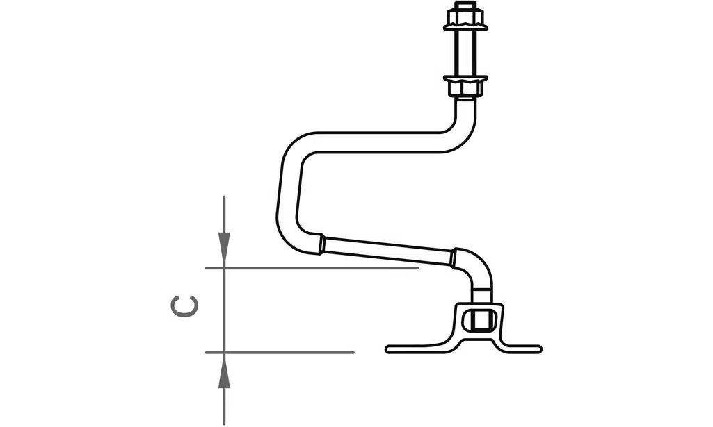 novotegra Doppel-Dachhaken-Set BS 30 M12 (VPE25) – Bild 2