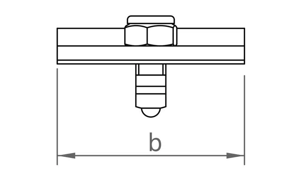 novotegra Kreuzschienenverbinder-Set N ES M8 (VPE100) – Bild 3