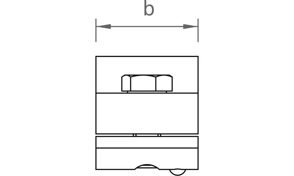 novotegra Kreuzschienenverbinder-Set N 30 mm M8 (VPE50) – Bild 3