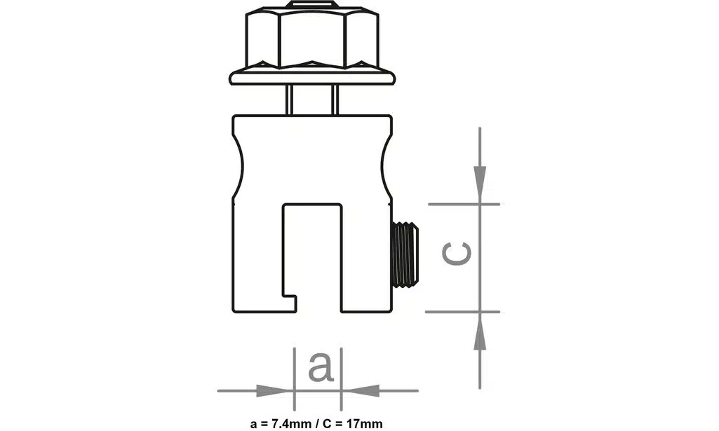 novotegra Stehfalzklemmen-Set M8 (VPE50) – Bild 2