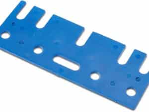 novotegra Unterlegplatte Dachhaken PP blau, 2mm