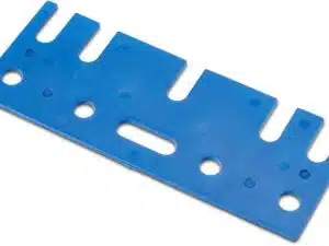 novotegra Unterlegplatte Dachhaken PP blau, 2mm