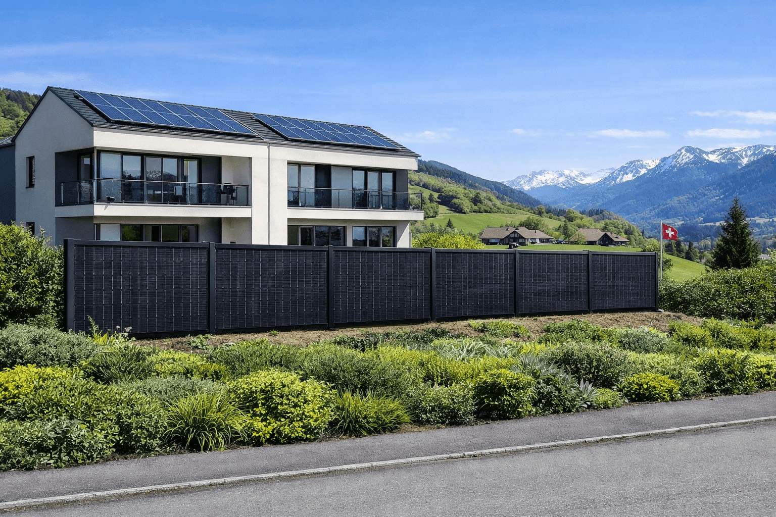 Solarzaun mit 2 Modulen Genehmigungsfrei – Bild 3