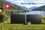 Solarpanels am Schweizer See