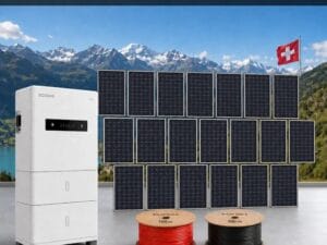7.2 kW PV-Komplettanlage mit 7.5 kWh Batterie Growatt Hybrid Wechselrichter