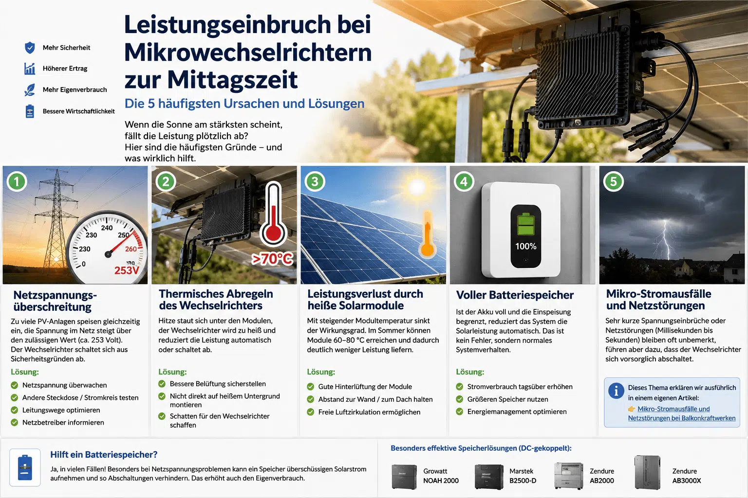 Wie erkennt man die Ursache von Leistungseinbrüchen