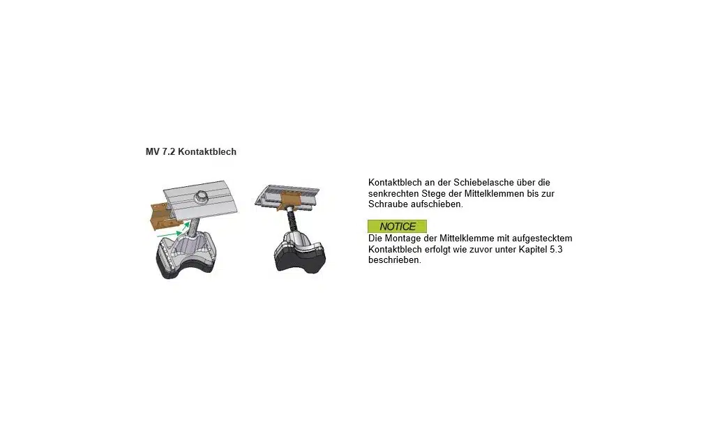 novotegra Kontaktblech Modulklemme (VPE100) – Bild 2