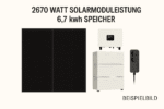Plug&Play-Balkonkraftwerk auch als Inselanlage 7 kWh Speicher, 2700 WP Solarmodule