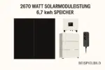 Plug&Play-Balkonkraftwerk auch als Inselanlage 7 kWh Speicher, 2700 WP Solarmodule