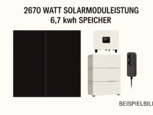 Plug&Play-Balkonkraftwerk auch als Inselanlage 7 kWh Speicher, 2700 WP Solarmodule