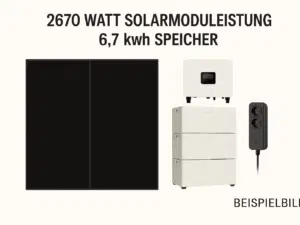 Plug&Play-Balkonkraftwerk auch als Inselanlage 7 kWh Speicher, 2700 WP Solarmodule