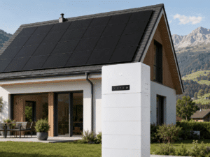 GoodWe ESA All-in-One-Komplettanlage – 12 kW Hybrid-Wechselrichter, 10 kWh Speicher und 13’650 Wp JA-Solar-Module