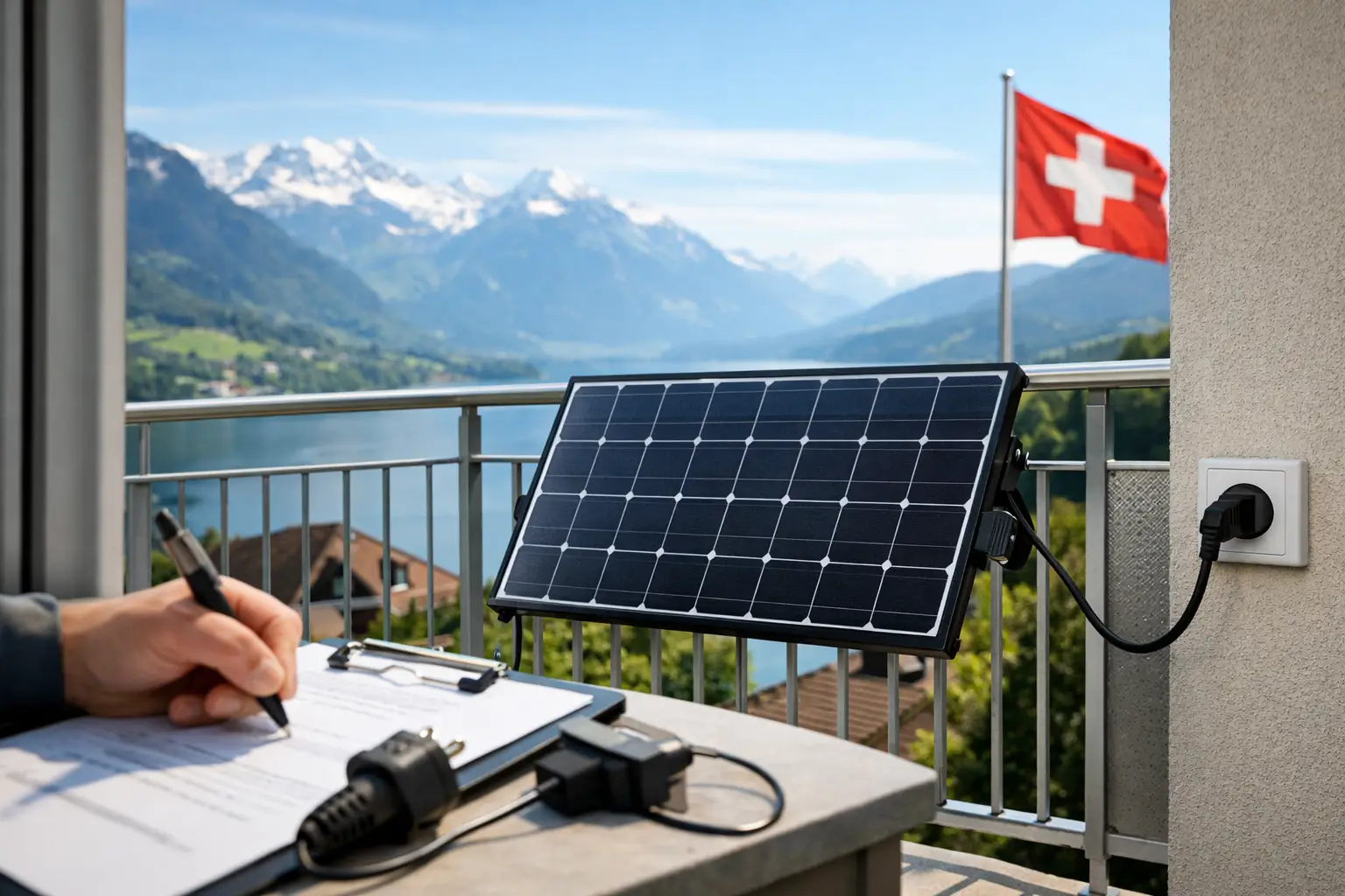 Rechtssichere Anmeldung Steckersolar Schweiz