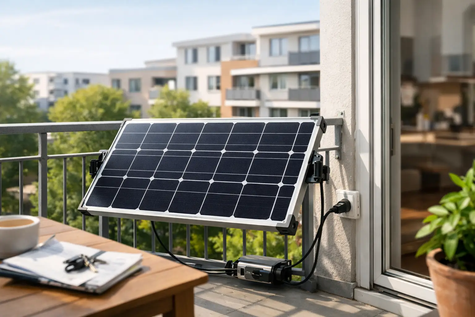 Rechtssichere Steckersolaranlage für Mietwohnung