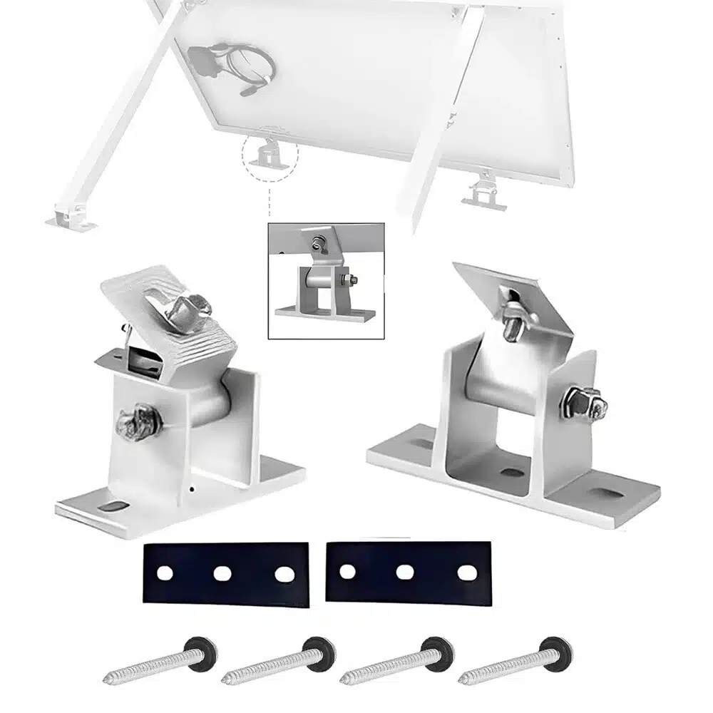 Halterung für 1 Photovoltaikmodul, verstellbar Silber – Bild 3