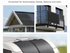 Flexible Solar Module für Wohnmobile Camping Balkon