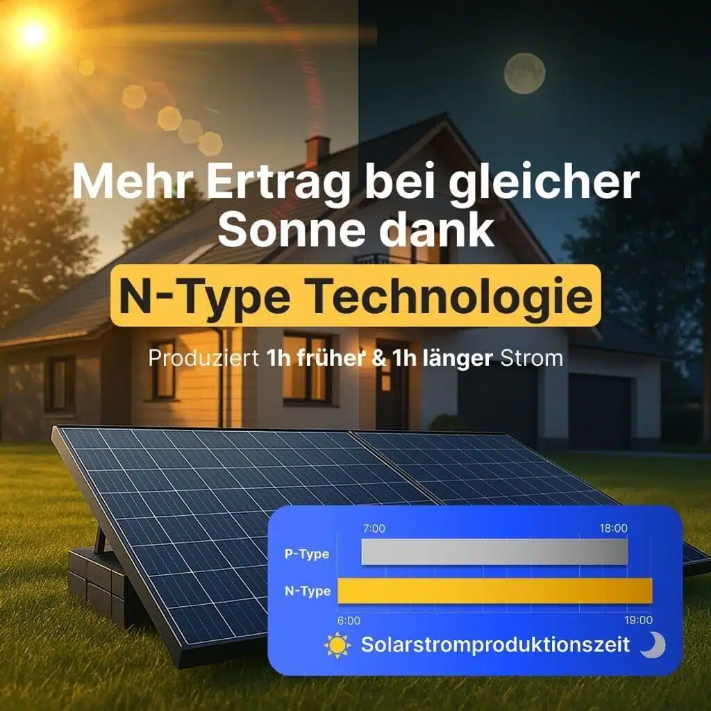 Steckerkraftwerk 910/600 Watt, mit Ständer für Terrasse inkl. Versand – Bild 5